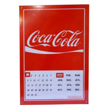KOVOVÝ KALENDÁR "COCA-COLA"
