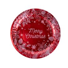 KOVOVÝ PODNOS S "CHRISTMAS" VZOROM