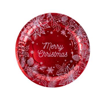 KOVOVÝ PODNOS S "CHRISTMAS" VZOROM