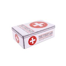 KOVOVÁ TEHLOVÁ KRABICA, "THE FIRST AID"