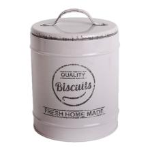 KOVOVÁ VALCOVÁ ŠKATUĽA S VÝLEVKOU "BISCUITS" KRÉM