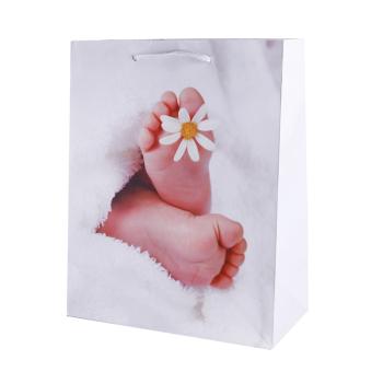 PAPIEROVÉ VRECKÁ, LESKLÉ, S DETSKÝM KVETOM