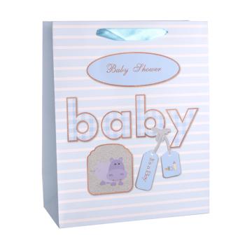 PAPIEROVÁ TAŠKA MATNÁ MODRÁ, JAZDEC "BABY"