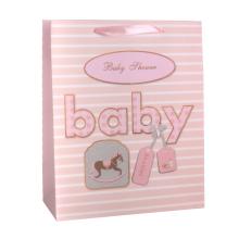 PAPIEROVÁ TAŠKA MATNÁ RUŽOVÁ, JAZDEC "BABY"