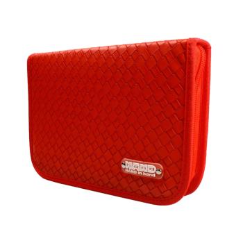 DRŽIAK NA PERÁ, 2 ROZKLADACIE ČASTI, KÁROVANÝ, ČERVENÝ