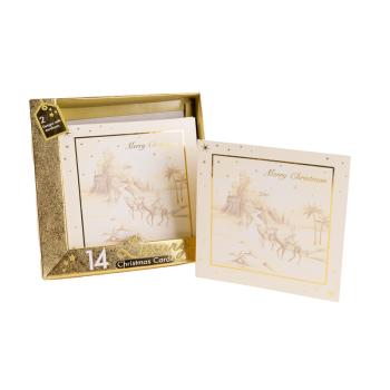 SADA POHĽADNÍC, 14 KUSOV, VIANOČNÁ PÚŠŤ