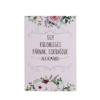 POHĽADNICA+OBÁLKA, SVADBA, PRE VÝNIMOČNÝ PÁR S NÁPISOM