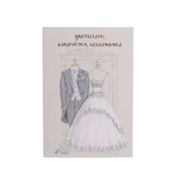 POHĽADNICA+OBÁLKA, SVADBA, BLAHOŽELANIE K SVADBE S NÁPISOM