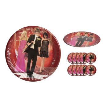 DISNEY PARTY PAPIEROVÝ TANIER, 10 KUSOV, HIGH SCHOOL MUSICAL 3