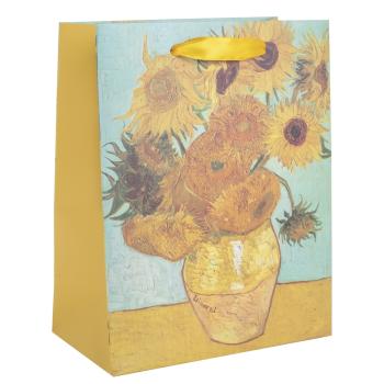 PAPIEROVÉ TAŠKY MATNÉ SLNEČNICE 18X23