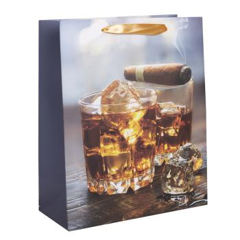 PAPIEROVÁ TAŠKA MATNÁ WHISKY 26X32