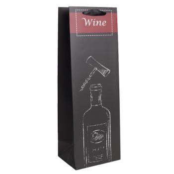 PAPIEROVÁ TAŠKA NA VÍNO MATNÁ 12X36