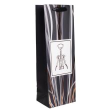 PAPIEROVÉ VRECKO NA VÍNO MATNÉ 12X36 VÝVRTKA