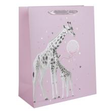 PAPIEROVÁ TAŠKA MATNÁ ŽIRAFA 26X32