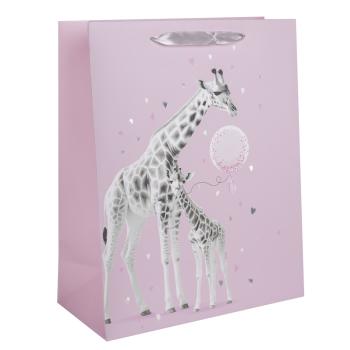 PAPIEROVÁ TAŠKA MATNÁ ŽIRAFA 26X32