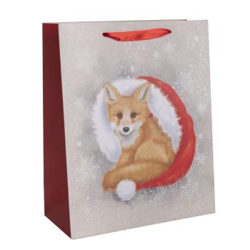 PAPIEROVÉ TAŠKY MATNÉ, LÍŠKA V SANTOVSKOM KLOBÚKU