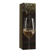 PAPIEROVÉ VRECKO S POHÁROM NA VÍNO, MATNÝM POHÁROM, POHÁROM NA ŠAMPANSKÉ