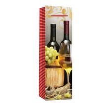 PAPIEROVÉ VRECKO S PODLOŽKOU NA VÍNO, MALÝ SUD HROZNA, BIELE VÍNO