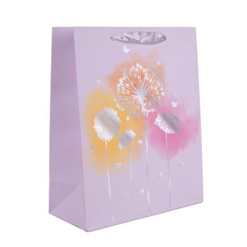 PAPIEROVÉ TAŠKY MATNÉ, HOLOGRAFICKÉ ZLATÉ S LESKLOU POTLAČOU, PÚPAVY