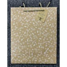 PAPIEROVÁ TAŠKA MATNÁ, S KARTOU, ZÁVES SO VZOROM PŠENIČNEJ TRÁVY