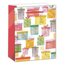 PAPIEROVÉ TAŠKY MATNÉ, ZLATÉ S LESKLOU POTLAČOU, DARČEKOVÉ KRABIČKY