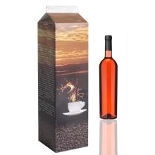 PAPIEROVÝ KARTÓN NA NÁPOJE, TVAR KARTÓNU NA MLIEKO, "KOFFEIN"