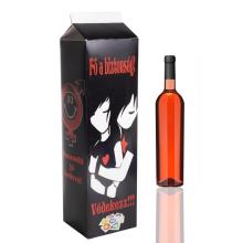 PAPIEROVÝ KARTÓN NA NÁPOJE, TVAR KARTÓNU NA MLIEKO, ETIKETA "VÉDEKEZZ"