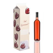 NÁPOJOVÝ KARTÓN V TVARE KRABICE OD MLIEKA S NÁPISOM "SOK SZERETETTEL"