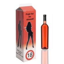 PAPIEROVÝ KARTÓN NA NÁPOJE, TVAR KARTÓNU NA MLIEKO, ETIKETA "FÚJD FEL ÉS ÉLVEZD"