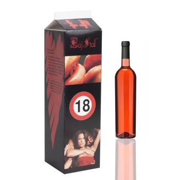 PAPIEROVÁ ŠKATUĽA S NÁPOJOM, TVAR KARTÓNU OD MLIEKA, S NÁPISOM "BÁJITAL"