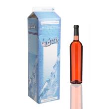 PAPIEROVÝ NÁPOJOVÝ KARTÓN V TVARE ŠKATULE OD MLIEKA S OZNAČENÍM "ÁSVÁNYVÍZ"