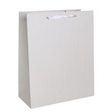 PAPIEROVÉ TAŠKY MATNÉ, SO STUHOU, S PÁSKOU, "SHOJI WHITE"