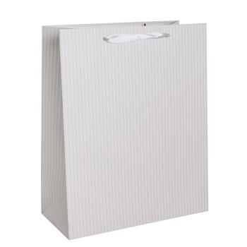 PAPIEROVÉ TAŠKY MATNÉ, SO STUHOU, S PÁSKOU, "SHOJI WHITE"