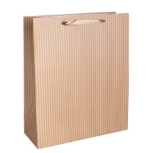 PAPIEROVÉ VRECKÁ, MATNÉ, SO STUHOU, PRUHOVANÉ, "BAKELITE GOLD"