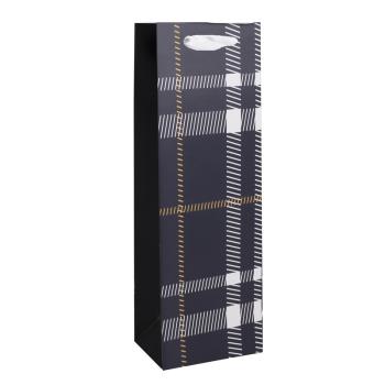 PAPIEROVÉ TAŠKY VO FARBE MATNÉHO VÍNA, KÁROVANEJ, TMAVOMODREJ A SIVEJ