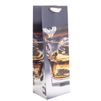 PAPIEROVÉ VRECKO NA VÍNO, PODLOŽKA NA CIGARU+WHISKEY