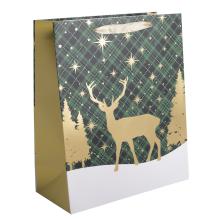 PAPIEROVÉ TAŠKY MATNÉ, ZLATÉ S LESKLOU POTLAČOU, ZELENÉ KOCKOVANÉ, ZLATÉ SOBY, BOROVICE