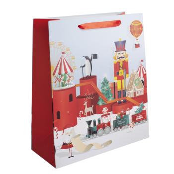 PAPIEROVÉ TAŠKY MATNÉ, LUSKÁČIK, ŽELEZNICA, CIRKUS, ČERVENÉ