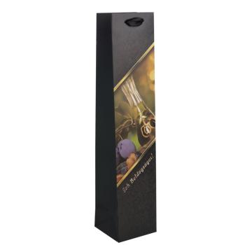 PAPIEROVÉ VRECKÁ S PODLOŽKOU NA BRANDY, NÁPIS "SOK BOLDOGSÁGOT", SLIVKA