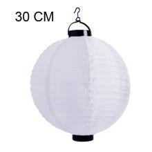 ORGANZA LAMPÁŠ GUĽA S LED BIELA
