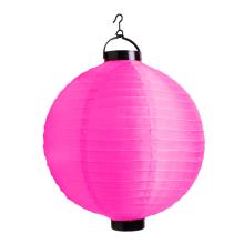 ORGANZA LAMPÁŠ GLÓBUS S LED RUŽOVÁ