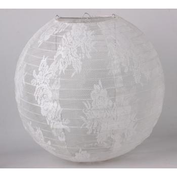 ORGANZOVÝ LAMPÁŠ S ČIPKOVÝM VZOROM