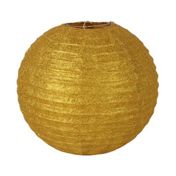 PAPIEROVÝ LAMPIÓN GLÓBUS ZLATÝ