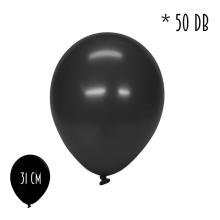 SADA GUMOVÝCH BALÓNIKOV, 50 KUSOV, METALICKÁ ČIERNA
