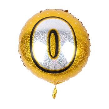 BALÓN S OKRÚHLYM ČÍSLOM "0"