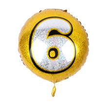 OKRÚHLE ČÍSLO BALÓNA "6"