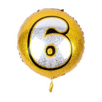 OKRÚHLE ČÍSLO BALÓNA "6"