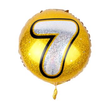BALÓN S OKRÚHLYM ČÍSLOM "7"