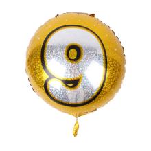 BALÓN S OKRÚHLYM ČÍSLOM "9"