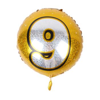 BALÓN S OKRÚHLYM ČÍSLOM "9"